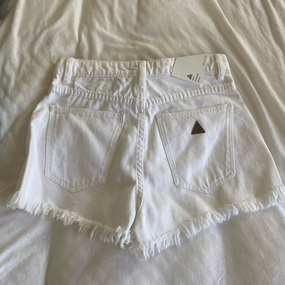 Abrand High Waist Denim shorts